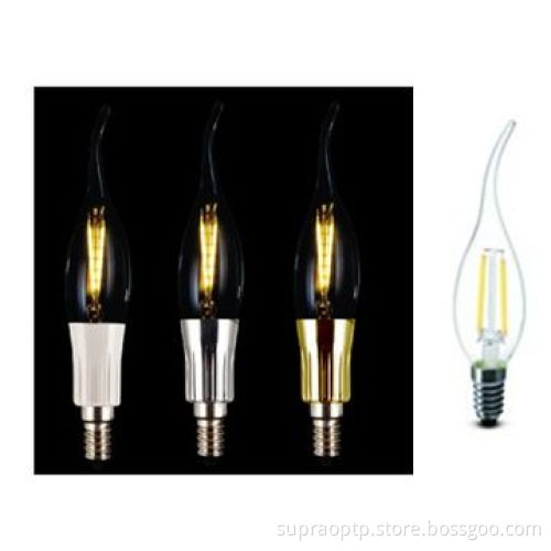 LED Filament Light, 1.8W, CRI 80Ra for Home Use c37